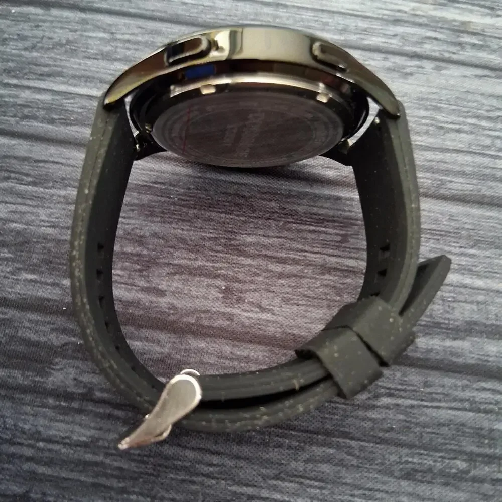 Digital Black Mens Health Tracker 42mm Digital Watch